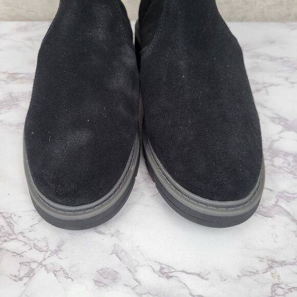 Clarks Women's Ivery Opal Ankle Boot Black Warm Lined Suede - Picture 3 of 10